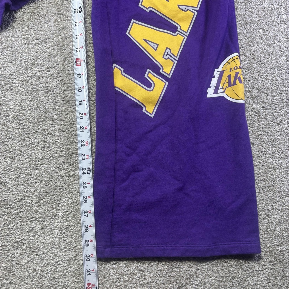 Los Angeles Lakers Baggy Wide Leg Pants Mens Large Purple NBA Basketball NBA Y2K - Picture 4 of 8